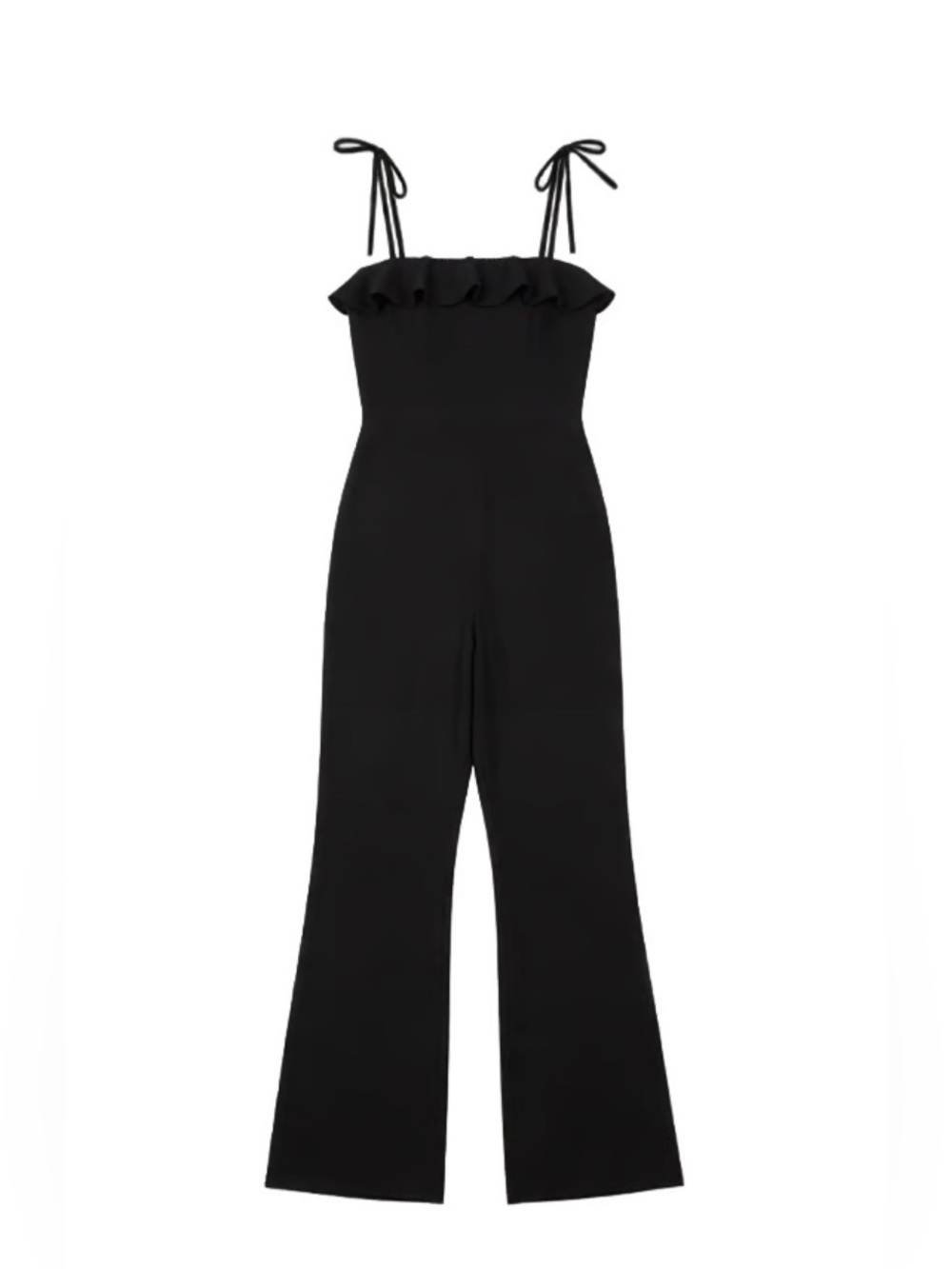 ALI & JAY Off-Shoulder Ruffle Wide-Leg Jumpsuit in Plum
